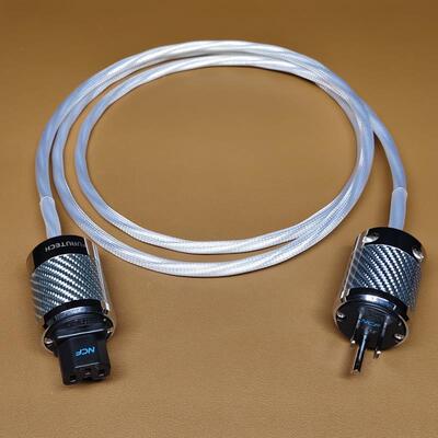 古河NCF单晶铜镀银发烧电源线CD功放胆机国标美标音响电源连接线