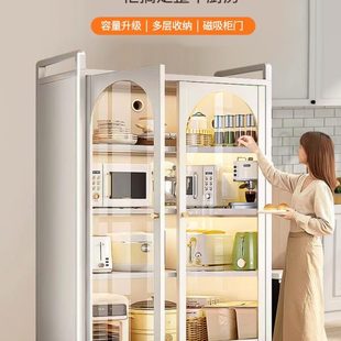 厨房置物架落地多层餐边多功能储物柜子橱柜碗微波炉置物柜收纳柜