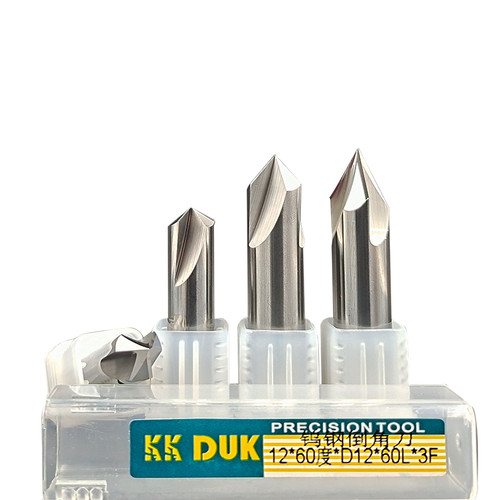 60度 90度120度 钨钢3刃倒角刀单边30 45 60度合金倒T角钻头1-12m