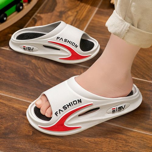 中大童拖鞋男童夏季户外家居踩屎感亲子网红潮流新款X儿童凉拖鞋