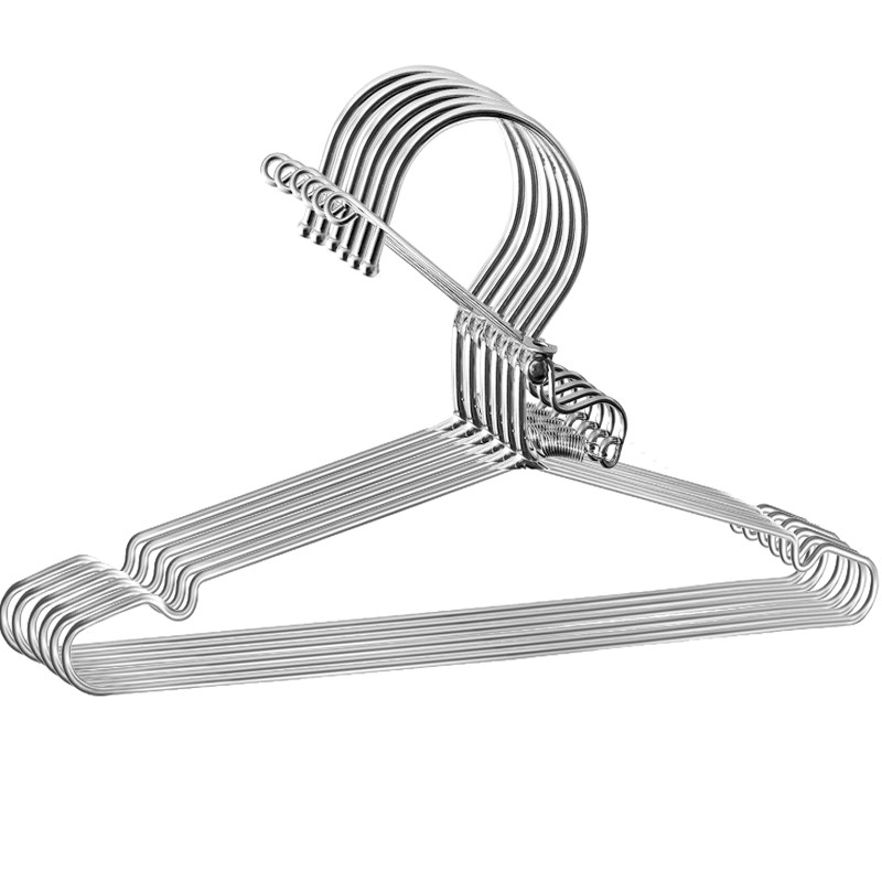 高空自动防风衣叉用防风s衣架卡扣多功能晾衣架不锈钢防滑无痕阳