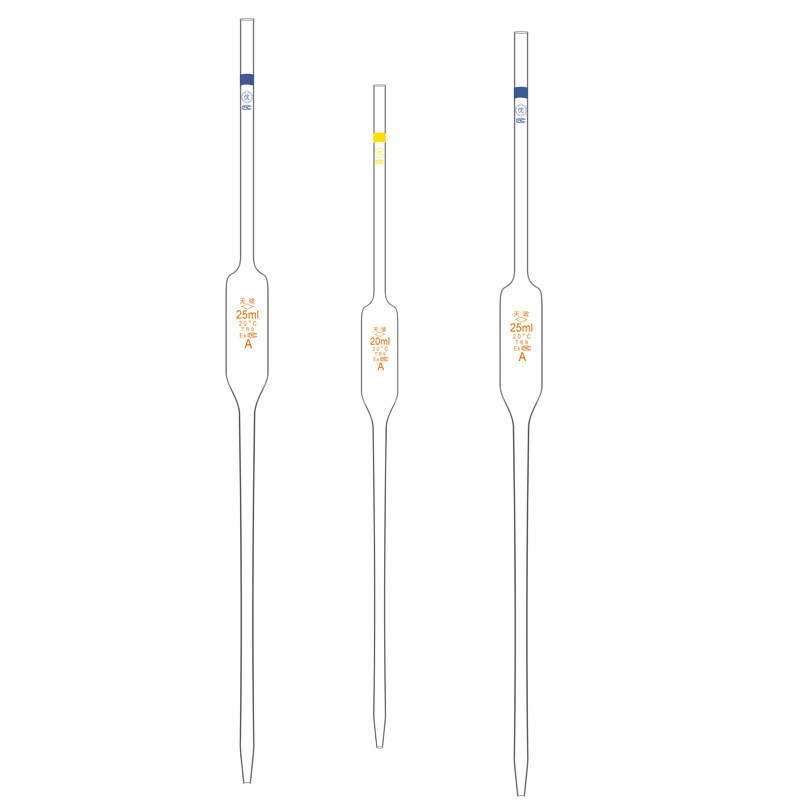 天玻大肚吸管0.1-1o00ml胖度移液管单标环标刻度吸管吸量管A级可