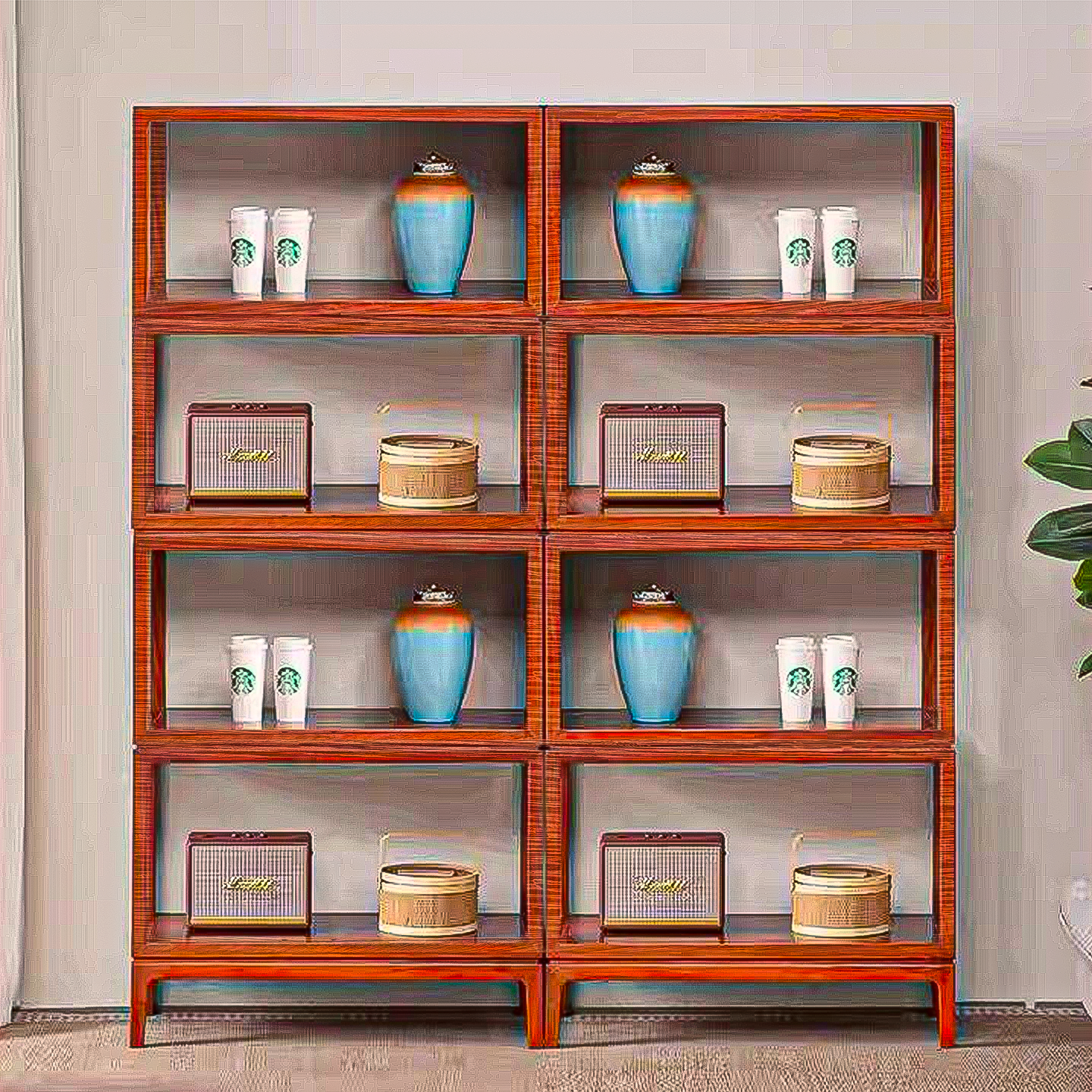 红木家具缅甸花梨实木书架大果紫檀落地简约置物架书橱柜,住宅家具,红木书柜/书架,淘宝优惠券,粉丝福利购,淘宝优惠卷