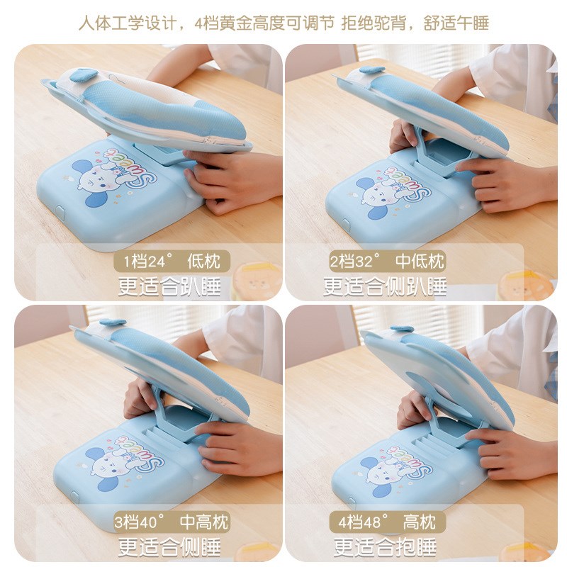 午睡枕趴睡枕小学生儿童u教室趴桌上睡觉午休神器折叠趴趴枕头