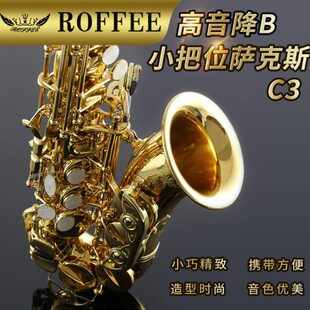 德国ROFFEE/罗菲 儿童初学者降B调高音小弯管萨克斯乐器C3通用款