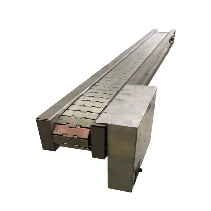 平顶链板线不锈钢传送带耐腐蚀高温传送机201链条输送机304网带机