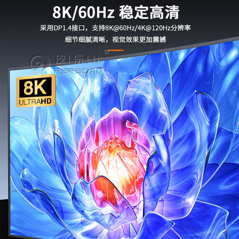 DP1.4版二进二出KVM切换器4k120Hz双屏扩展2进1分配器8K超高清电