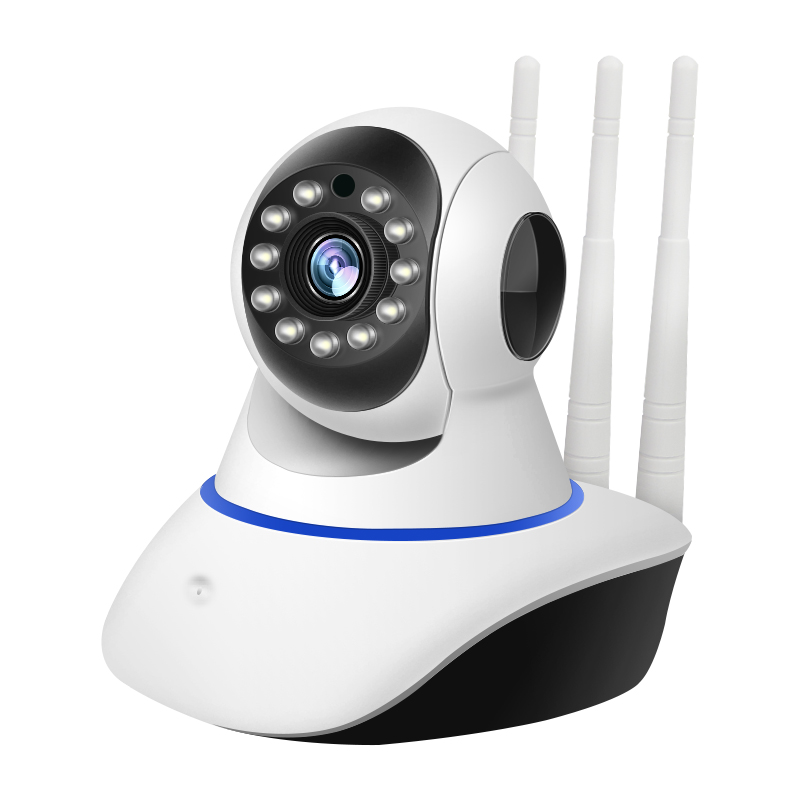 无线摄像头wifi连手机远程高清夜视360度全景网络监控器室内家用