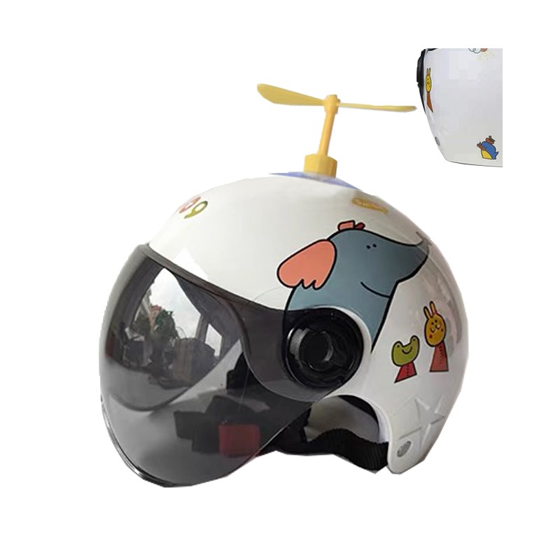 电动车头盔小童半盔3岁夏季透气轻便式韩版M女童2岁防晒防护安全