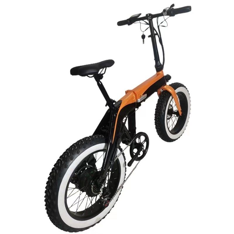 折叠式电动自行车定制20寸雪地电动自行车设计成人代步骑行助力车