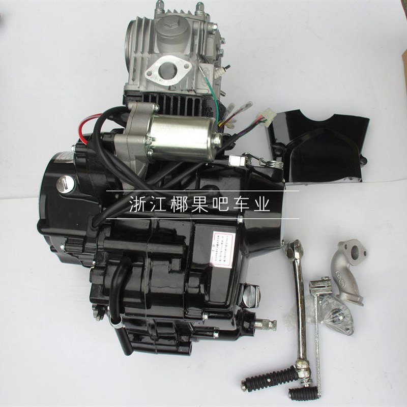 小高赛越野摩托车配件 q小猴子弯梁踏板车电+脚启动 手离合发动机