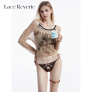 三角裤 「LR」焦糖布丁熊 女士镂空短裤 女生2026新款 少女甜美内裤