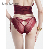 「LR」午夜邂逅 爆款 性感勾人蕾丝镂空红色内裤 女本命年2025新款