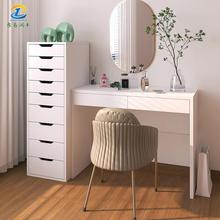 层抽屉柜轻奢九斗柜收纳柜实木卧室储物柜抽屉式梳妆台边柜一体
