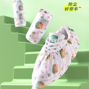 套无纺布加厚家用防滑室内机房耐磨脚套 工厂直销一次性印花卡通鞋