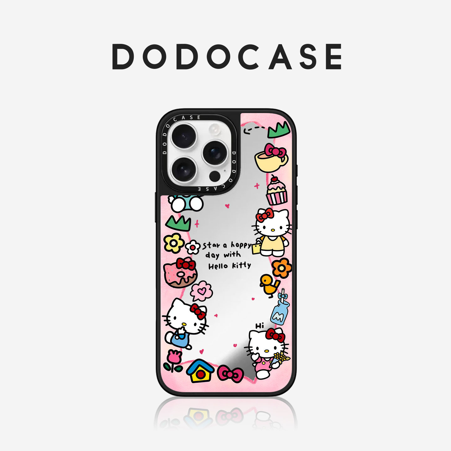 DODOCASE 粉底环绕甜品HelloKitty 适用苹果17Promax手机壳iPhone16ProMax少女15Pro可爱KT猫14磁吸13/12硬壳