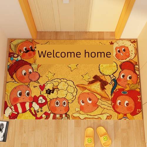 星人入口门前地垫钢丝圈加厚新型家庭可切割防滑户外