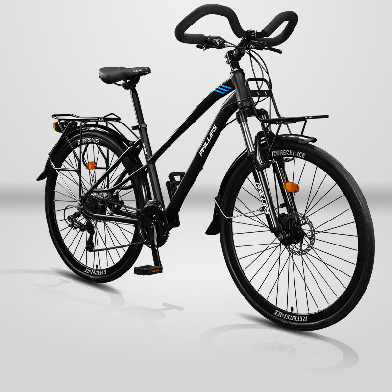 菲利普蝴蝶把铝合金长途旅行车自行车减震山地车公路车成人单车