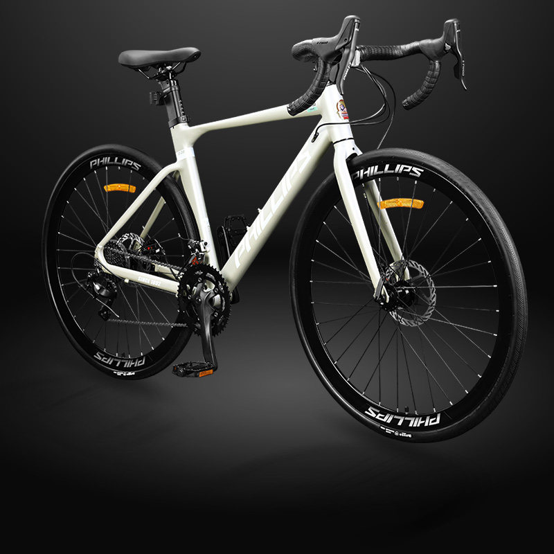 菲利普公路自行车入门级男款弯把成人变速青少年学生女款破风超轻