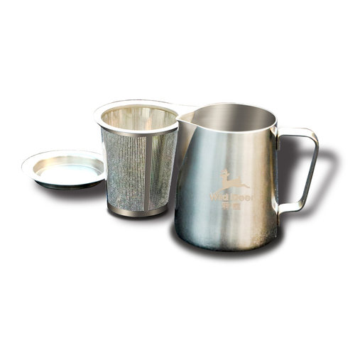 户外茶具套装便携不锈钢茶壶旅行迷你野外露营烧水泡茶壶咖啡壶