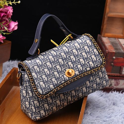 专柜正品女包2024冬新款时尚印花真皮手提小包高级百搭单肩斜挎包