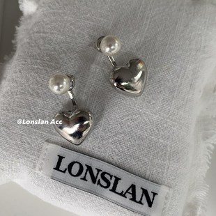 爱心珍珠吊坠耳环 约会加分小细节 LONSLAN ACC