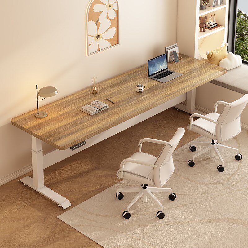 智能电动升降桌家用卧室双人大尺寸电脑桌站立式工作台办公学习桌