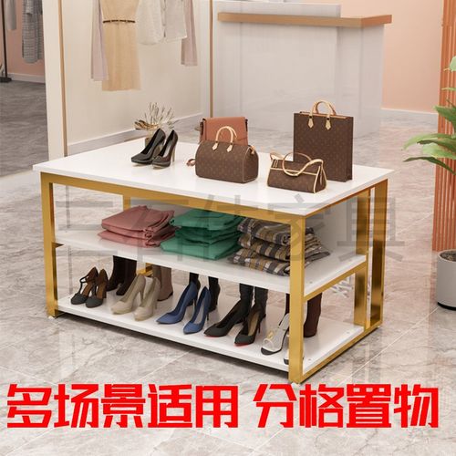 双层简易花艺工作台花店包鲜花桌子手捧花展示台操作台中岛展示桌