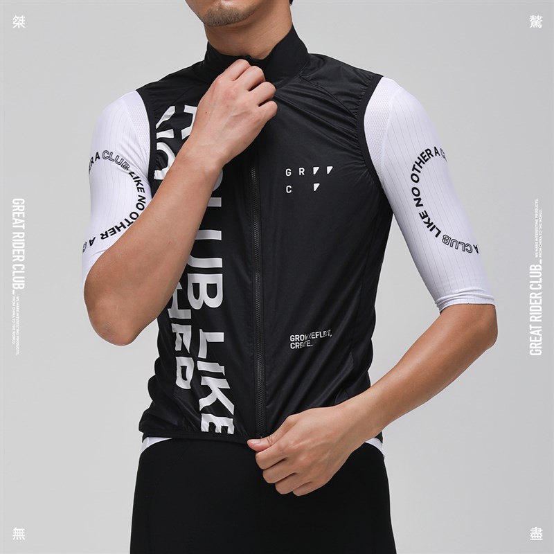 GRC桀骛无尽春夏新款男士标语系列骑行服上衣骑行短裤马甲套装