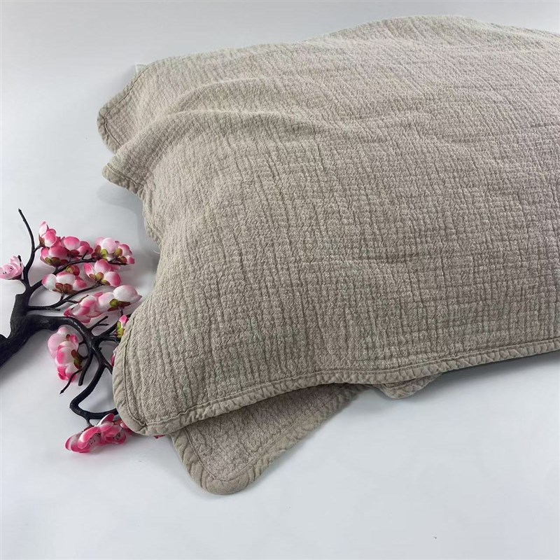 夏季爆款汉麻包边枕巾一对柔软软糯枕P巾毛巾50*80