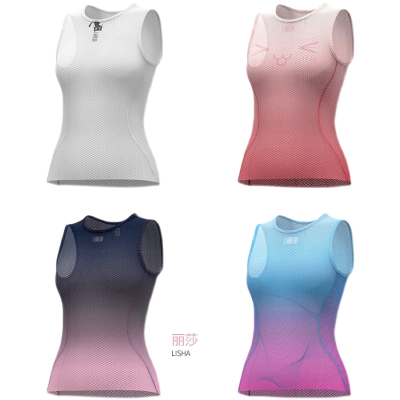 达骑行排汗衫女速干背心上衣吸汗透气山地公路自行车服打底衫