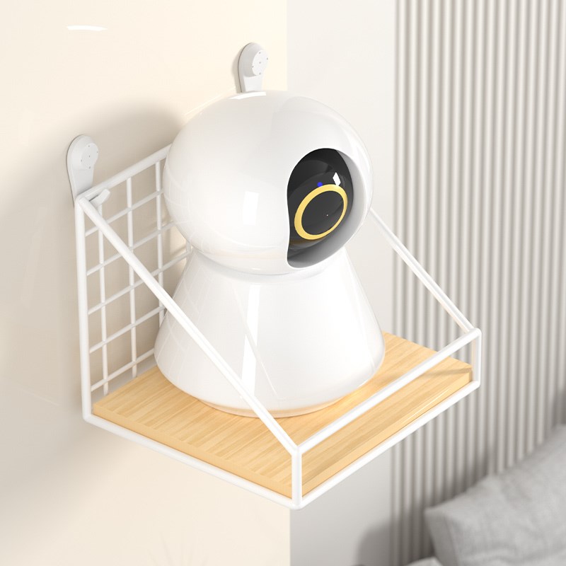 摄像头室内支架免打孔监控机架家用室外墙上置物架路由器放置架子