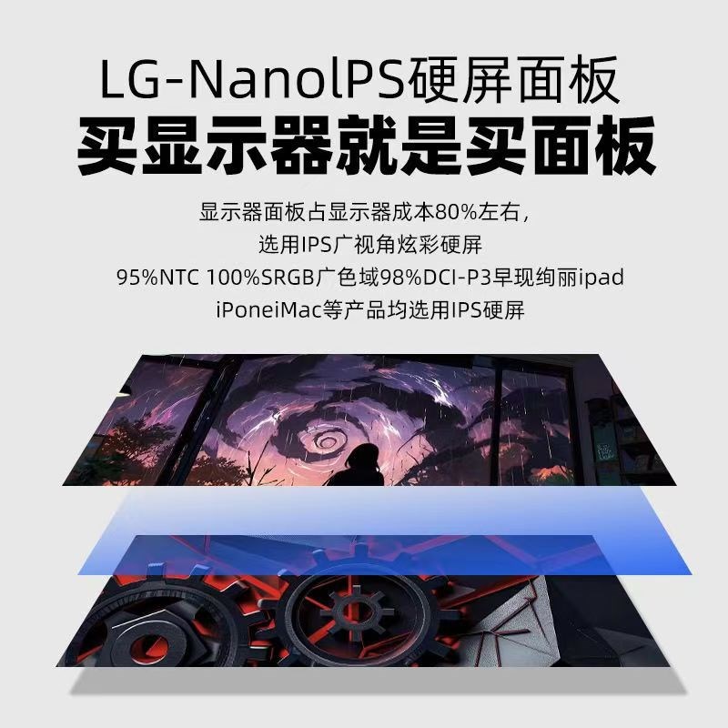 LG屏38寸4k144HZ显示器49寸曲面带鱼屏34寸IPS炒股设计5K台式电脑