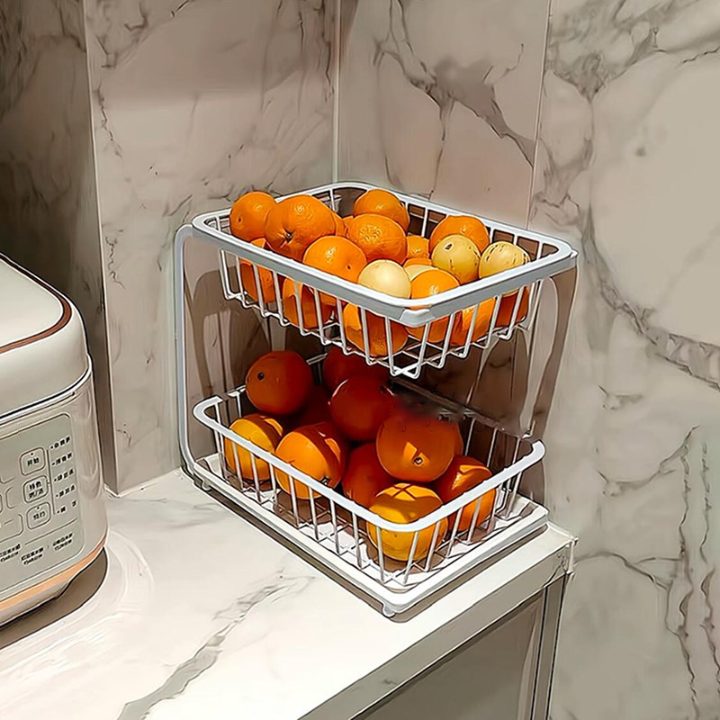 厨房桌面置物架多功能果蔬调味料分层收纳架桌上大容量整理储物架