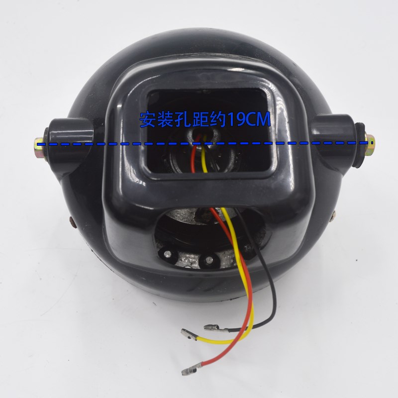 电动三轮a车前大灯总成 加厚防摔玻璃大灯48v60v 摩托车电动车通