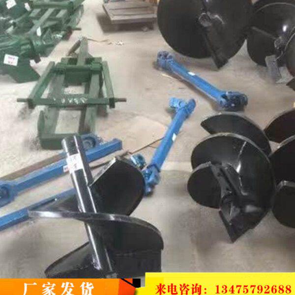 东北冻土质挖坑机 四轮拖拉机牵引式打孔机 大棚立柱打洞机