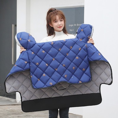 小型电动摩托车挡风被冬季加绒加厚电车电瓶车防R寒防水护腿防风