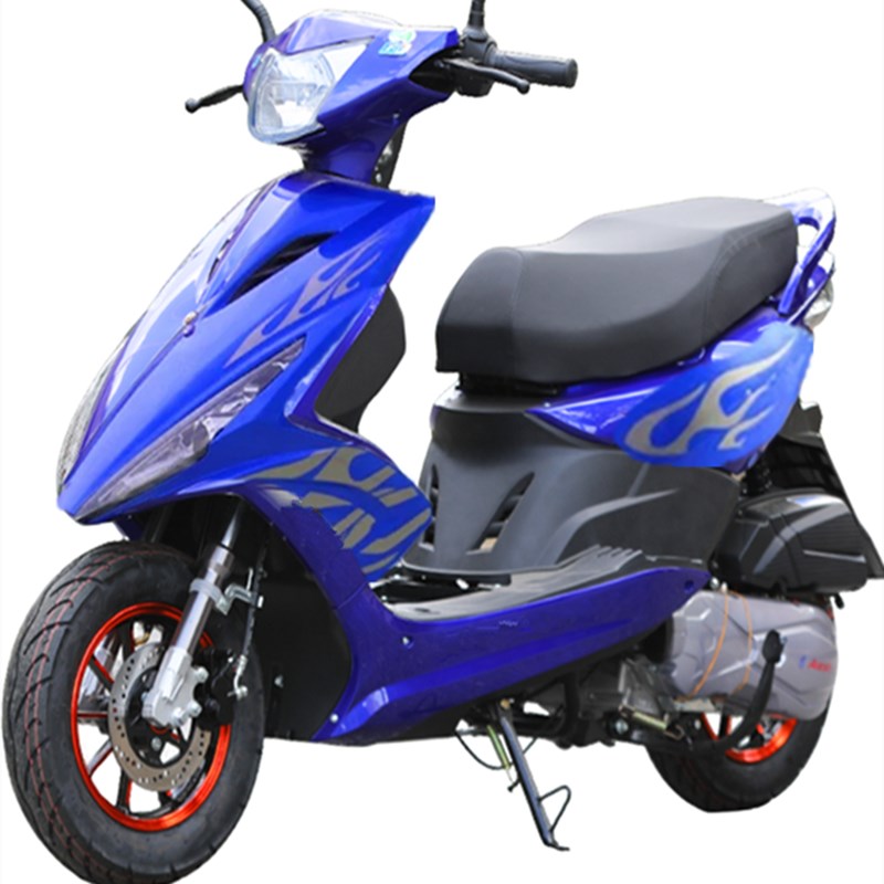 鬼火燃油b车踏板车125cc踏板摩托车男女代步车外卖整车可上牌