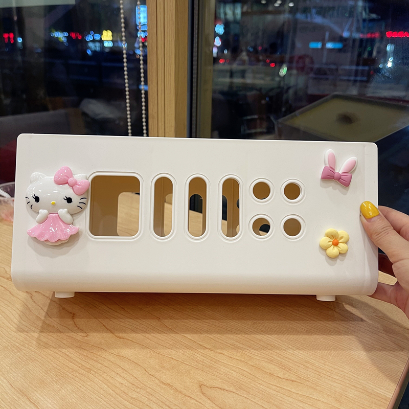 超大号电线收纳盒数据线电源线插座卡通收线盒充电器插排集线器盒