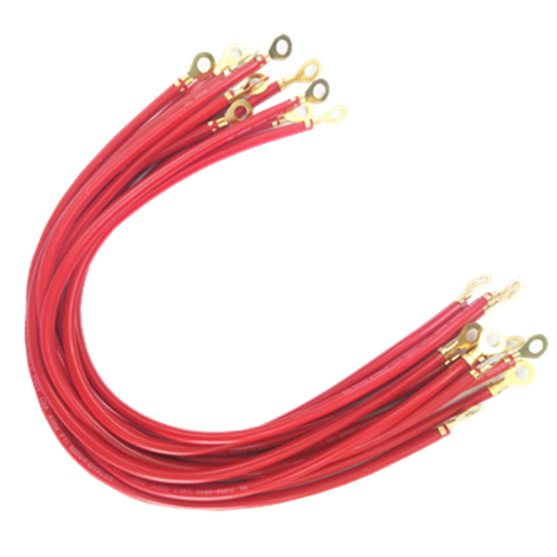 电动车蓄电池串联线4.0平长40厘米电瓶连接线同线加长加粗电池线