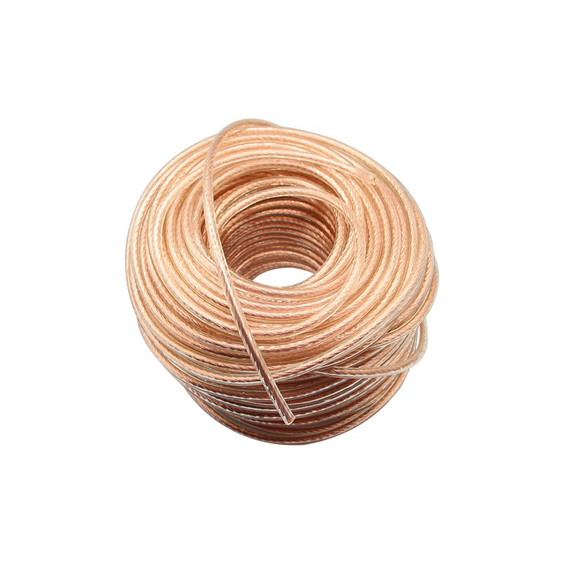 6平方国标纯软铜线包塑透明导电带绝缘硅胶高压接地避雷电缆焊机