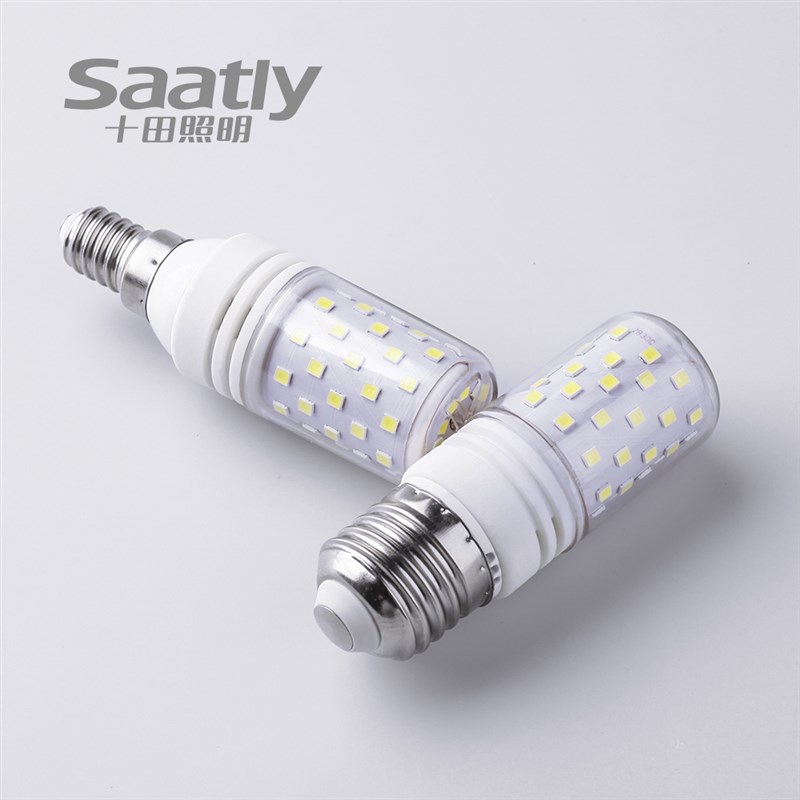 十田照明灯泡超亮 大螺口家用节能灯e27 e14螺旋三色变光源