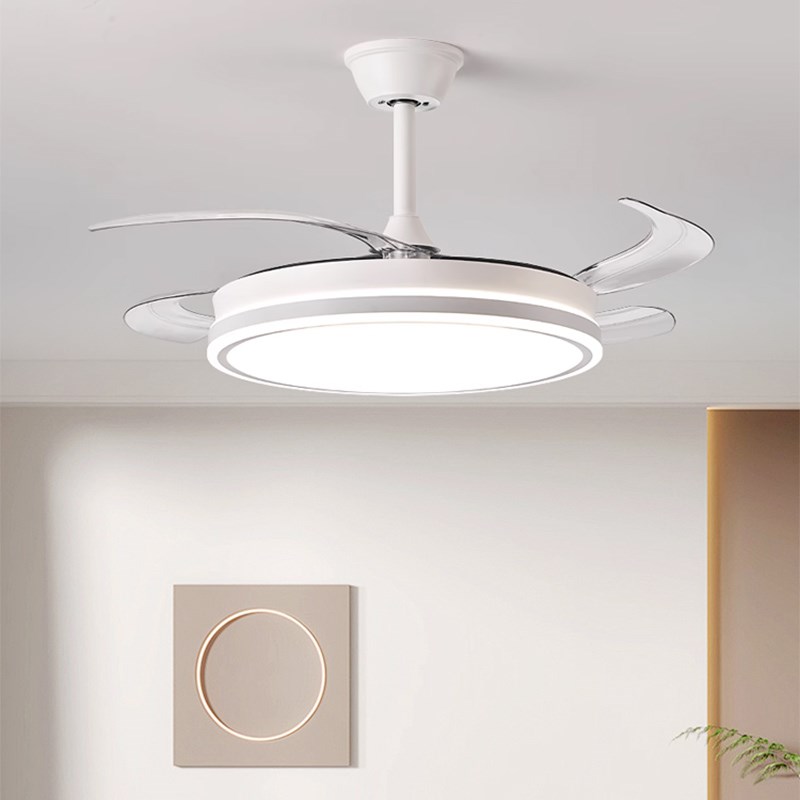 全光谱护眼隐形吊扇灯客厅饭厅新款吊扇灯简约家用一体式吊灯风扇
