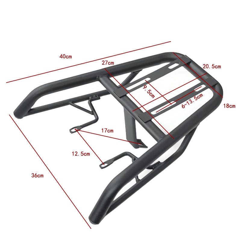 小龟电动车后货架小绵羊电瓶车改装尾箱架支架后备箱尾架外卖架