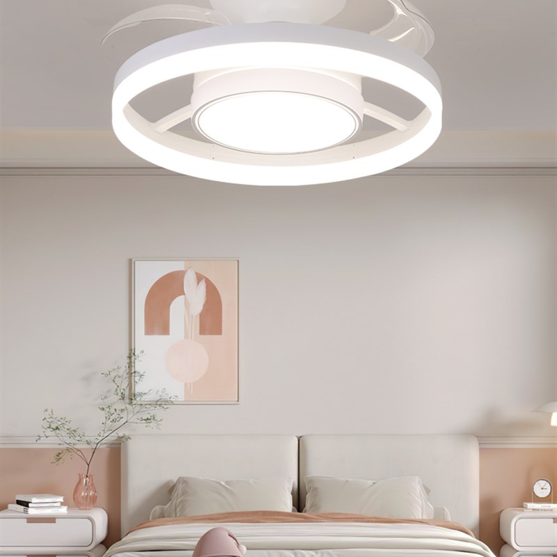 灯潮 2025新款卧室隐形风扇灯带蓝牙音响K歌家用房间隐形吊扇灯具