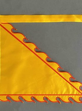 道家旗子红色黑色白色黄色火焰旗素面纯色旗子定制神坛道坛堂口旗