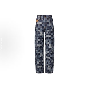 Adam 方格滑板直筒牛仔裤 25FW 联名 林俊杰 男女情侣明星同款