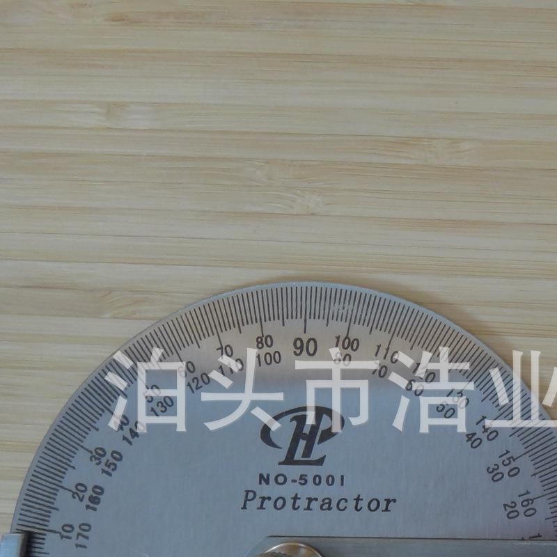 0-180度板式量角器 半圆长方形板量规直径85X150 125x200标尺长