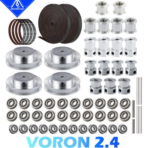 Mellow3D打印机配件Voron2.4 R1/R2 2GT Gates皮带同步轮惰轮套件