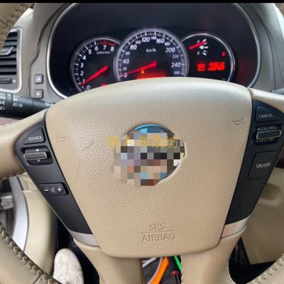 08 09 10 12年天籁升级定速巡航君爵e52加装多功能方向盘按键音控